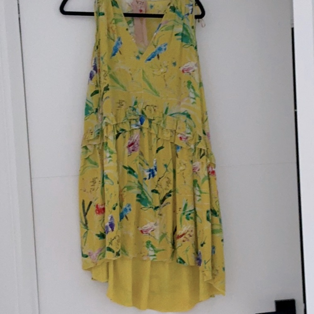 Floral Yellow Kids Dress